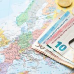 euro na mapie europy