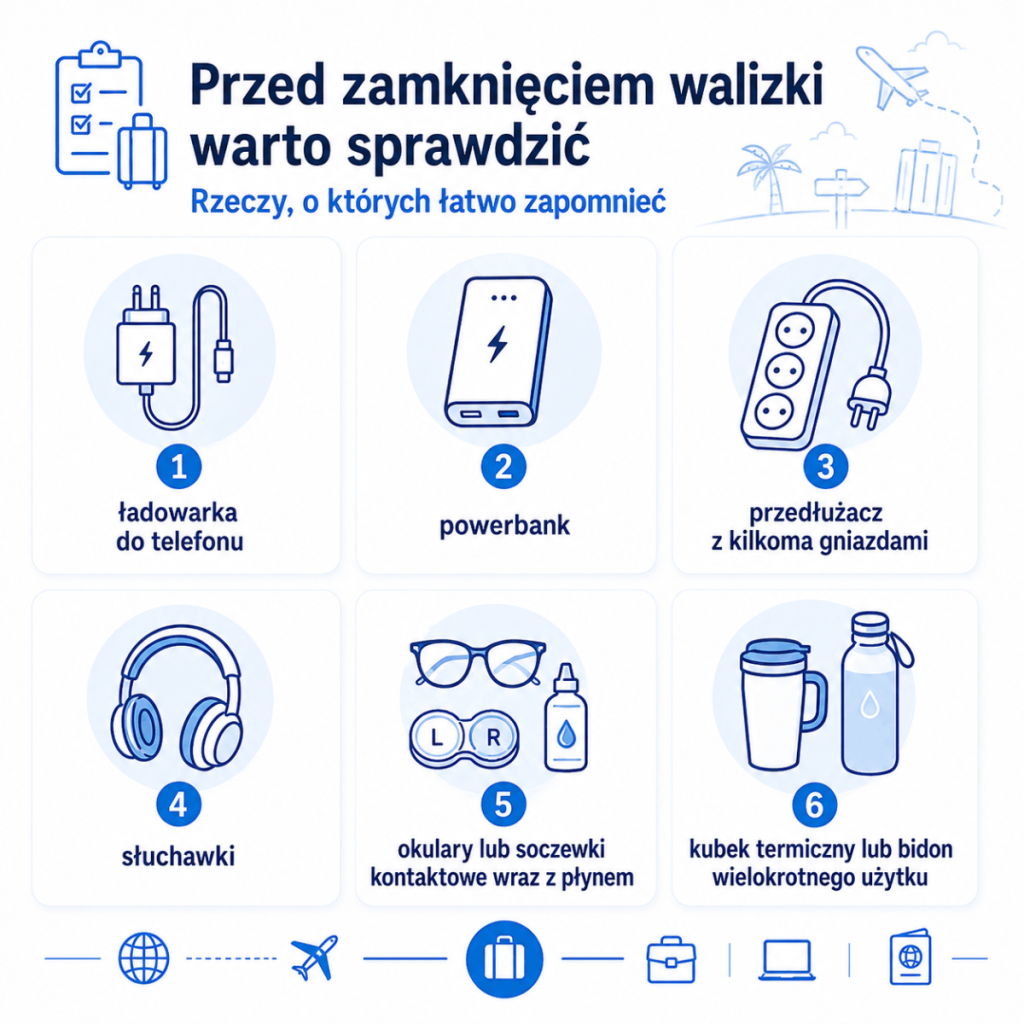 Inforgafika "Co należy spakować do walizki na wyjazd do Holandii do pracy"